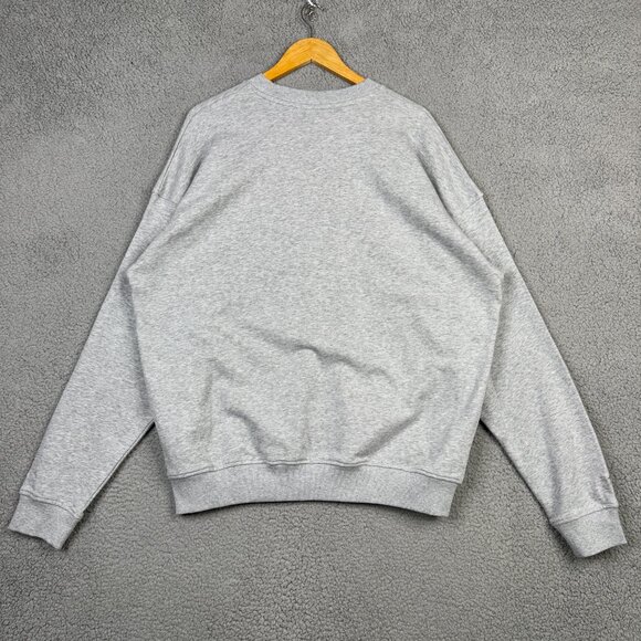 Gym Shark Sweater Mens Size Medium Gray Heathered Rest Day Essential Crew NWT - Picture 5 of 15